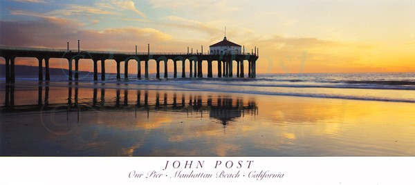 Our Pier Manhattan Beach CA 16x36 poster (c)John Post