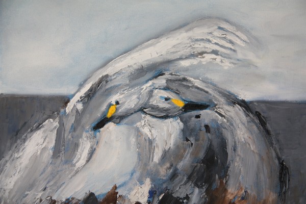 Two swans (50x50)