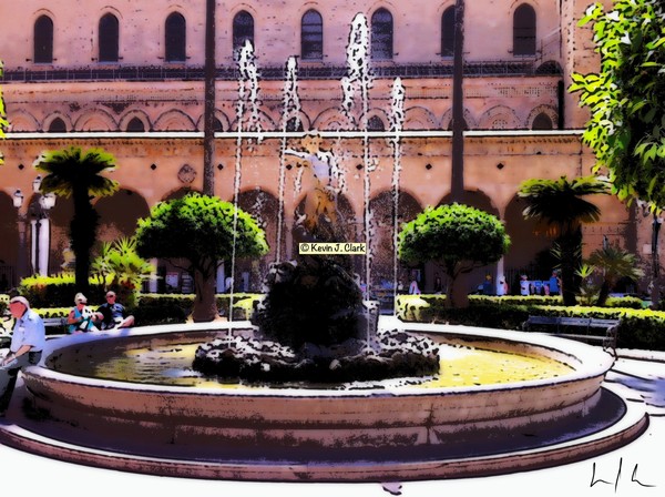 Fontana d'Italia, Photo / Digital Painting
