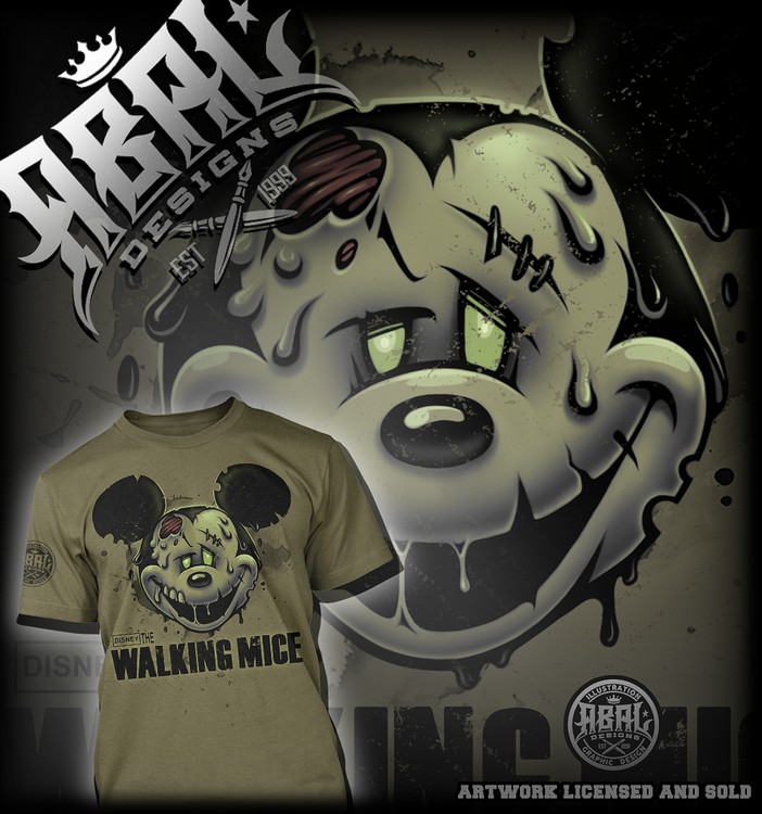 MICKEY SHIRT DESIGN (Artwork Licensed and Sold)