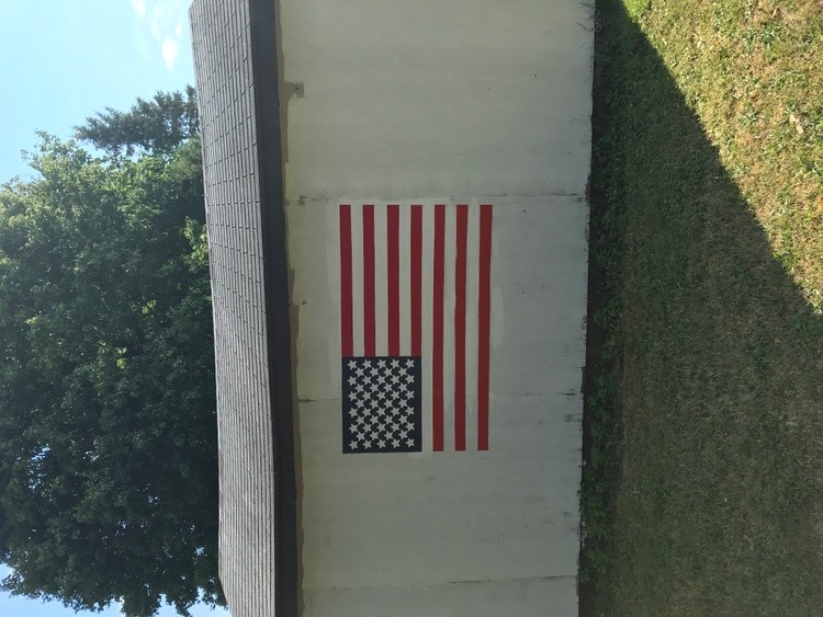 American Flag mural