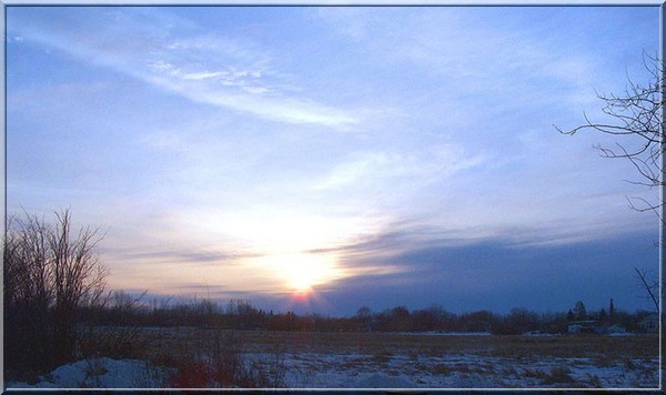 Sunset on the prairies