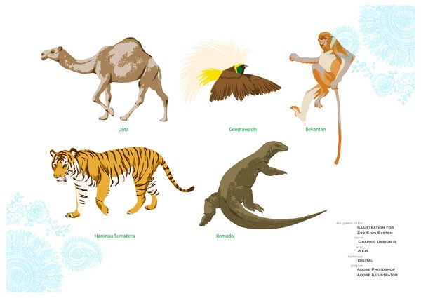 zoo sign system illustrations 02