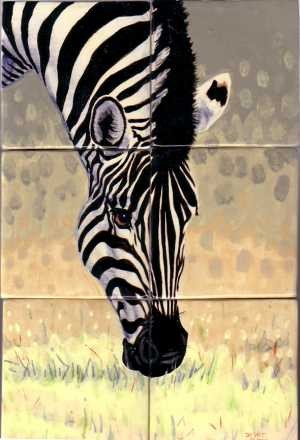 Young Zebra Mural