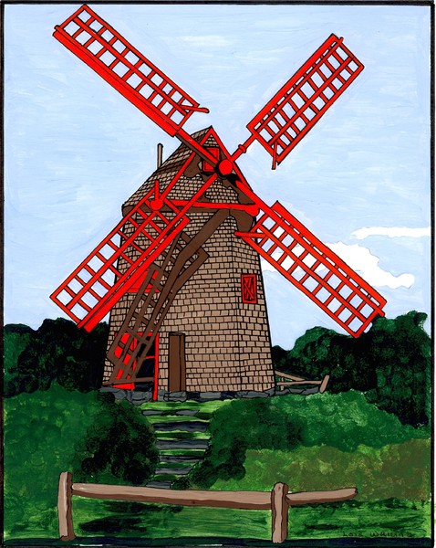 wind mill painting
