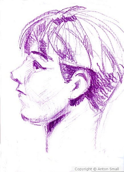Portrait of a boy (sketched)
