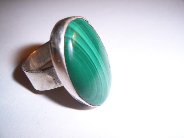 Malachite ring