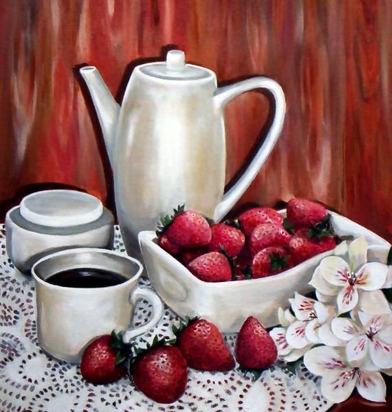 Strawberries and coffee