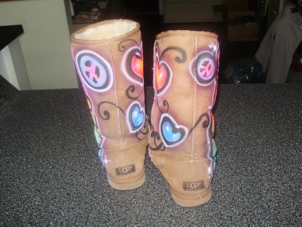 airbrushed UGGS