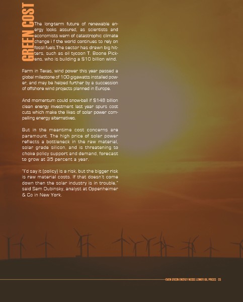 Even Green Energy Needs Lower Oil Pricemagazine5