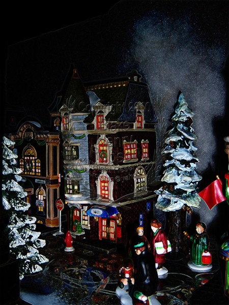 Department 56 Christmas Village Digital Art