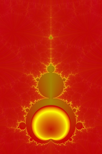 Mandelbrot in Red and Yellow