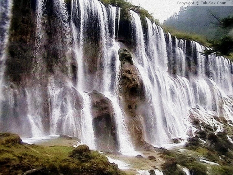 Nuorilang Falls, Jiuzhaigou, Sichuan Province, China, 09-17-2006