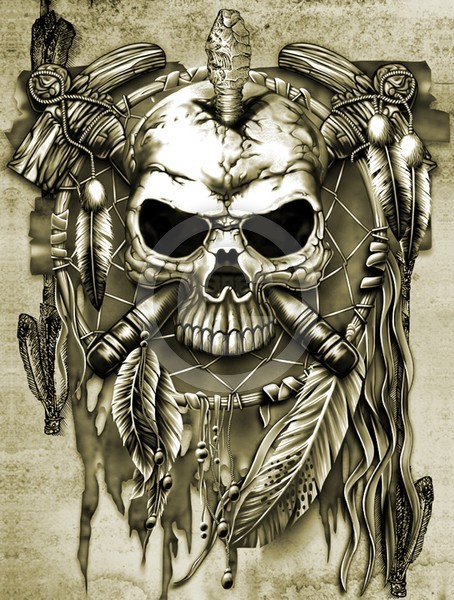 ODM Skull Indian