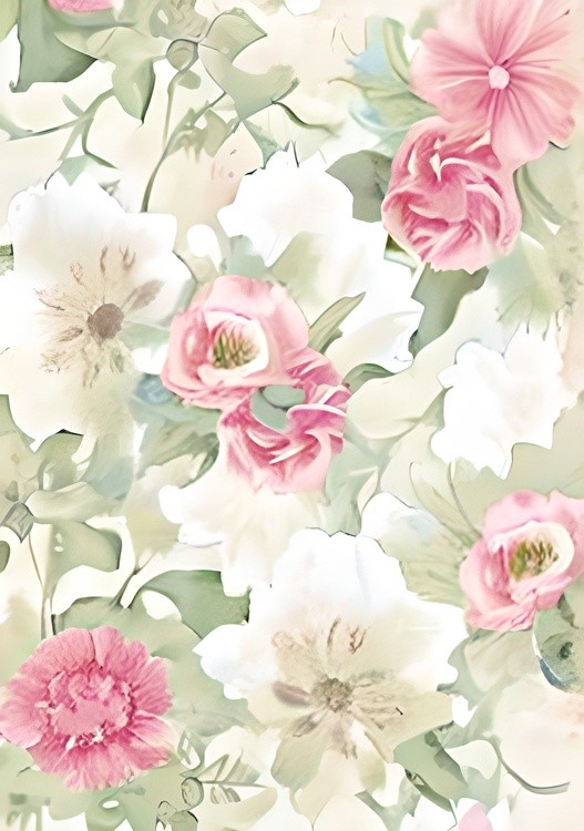 Soft pink and white floral