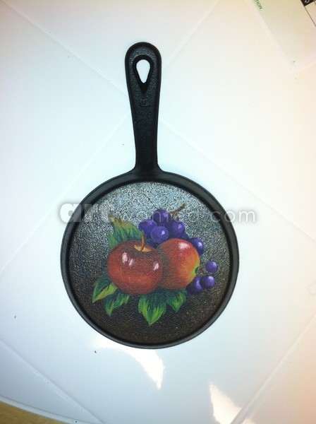 Fruit on 5 inch cast iron pan
