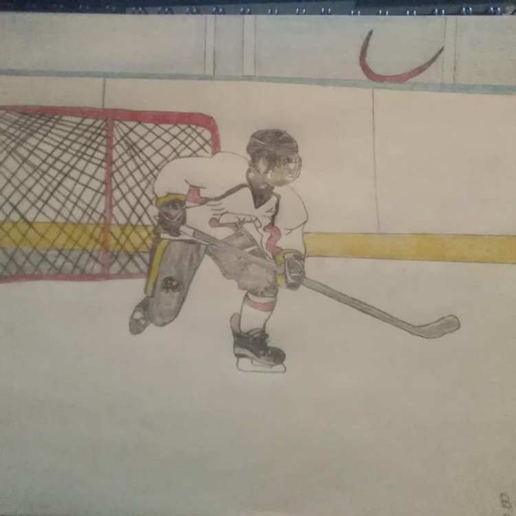 Hockey Player portrait 
