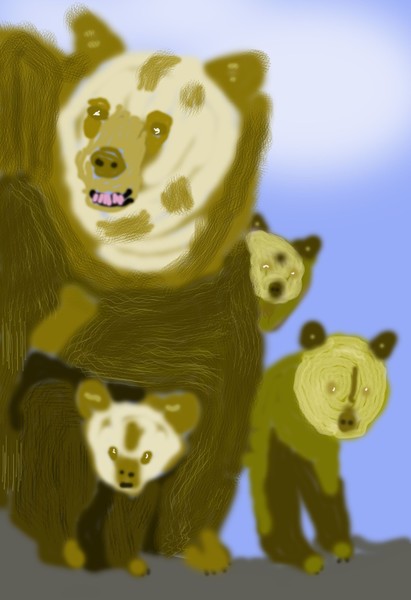 O502 Bear Family  in the Zoo