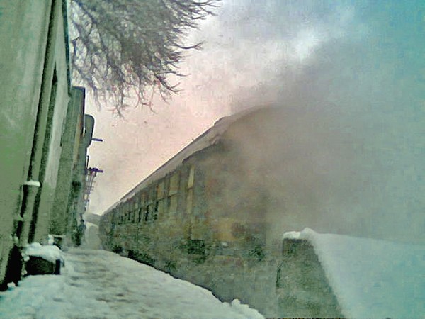 Depo Steam  in Winter Snow
