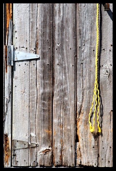 yellow rope door
