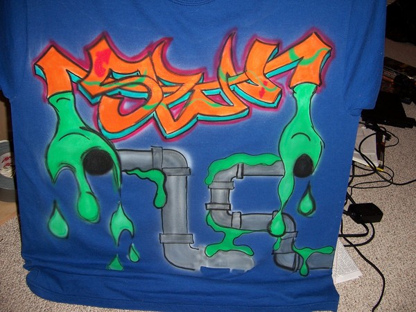Spin-Off Grafitti Piece Tag T Shirt
