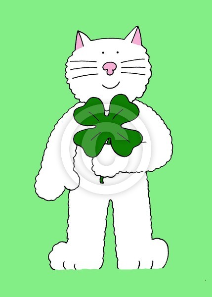 St Patrick's Day Cat
