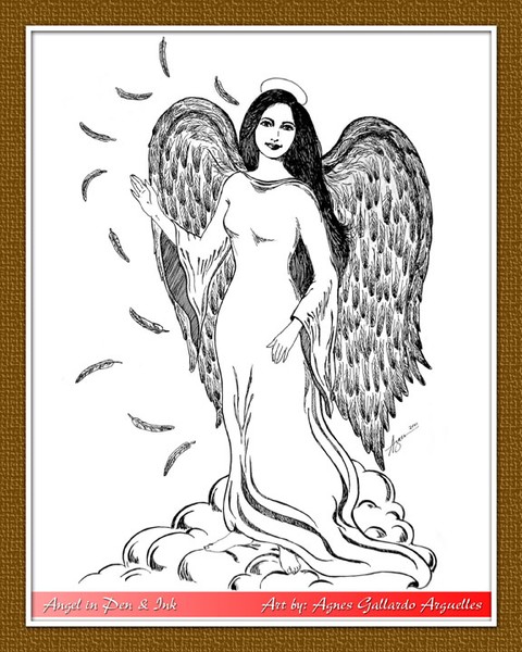 Angel in Pen and Ink