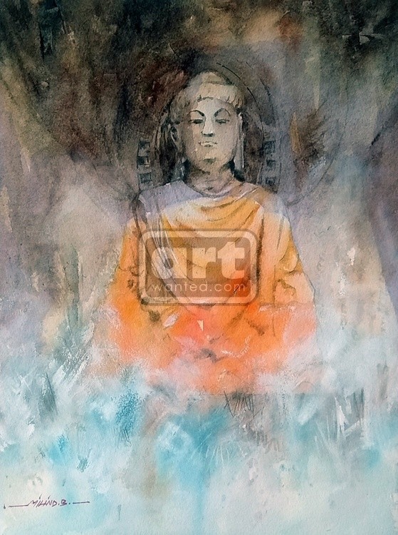 Buddha  Watercolor painting By Milind Bhanji milindbhanjiSize 11x14 Inch  Sep 2021Blog httpsbhanjimi