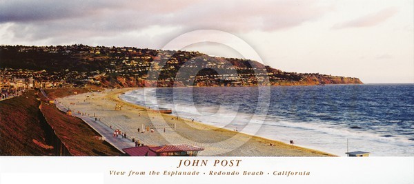 View from the Esplanade Redondo Beach CA 16x36 poster (c)John Post