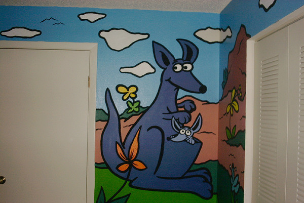 4 wall cartoon jungle mural (6 of 7)