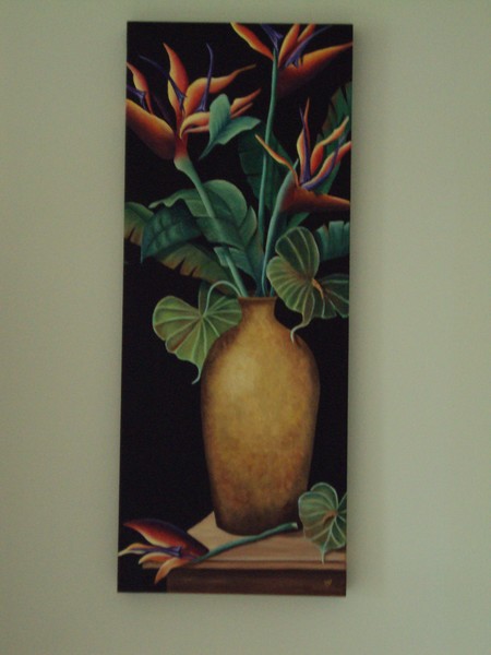 Birds of Paradise painting