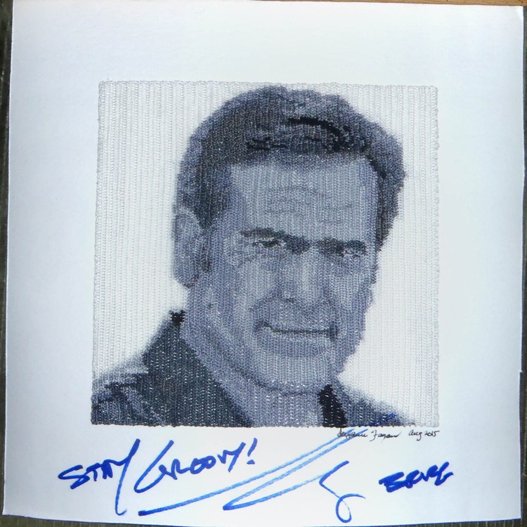 Bruce Campbell Crochet Portrait (2015)