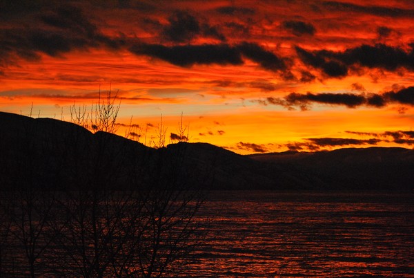 Okanagan December typical sunset :)