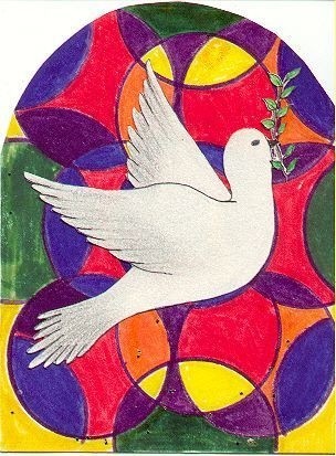 DOVE STAINED GLASS