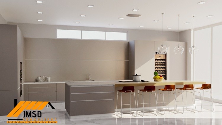 3D Rendering for Kitchen Design Visualization Philadelphia Pennsylvania