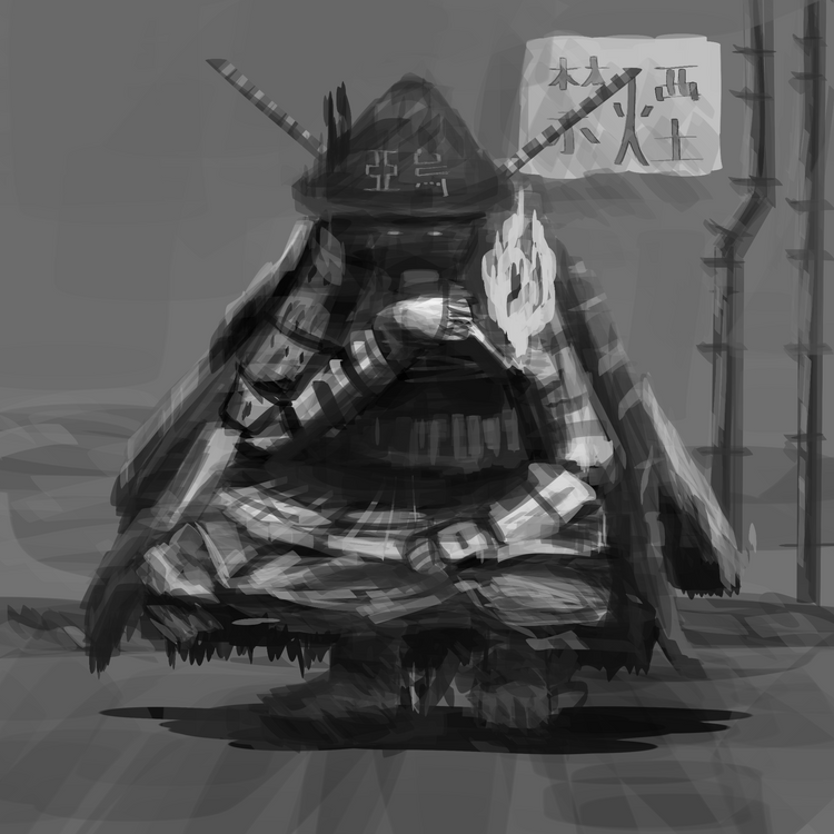 smoking samurai
