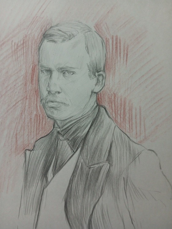 Portrait of Boris Kustodiev
