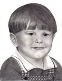 Pencil Portrait Little Boy