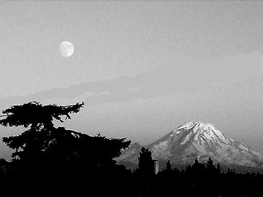 Mountain and Moon