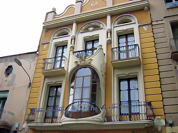 Casa modernista.Figueras.España.Modernist house.