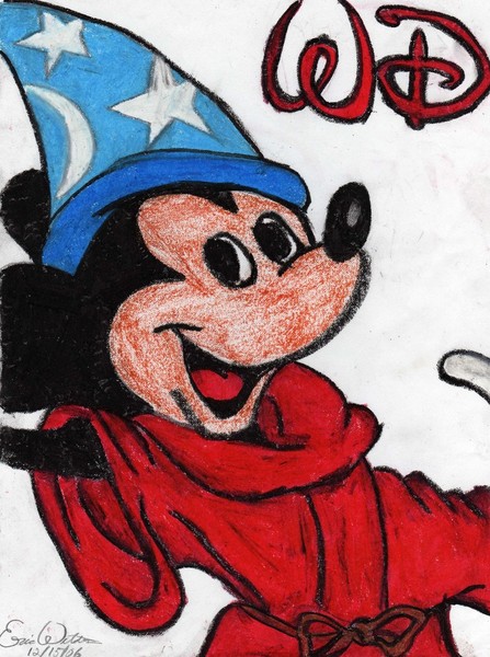 Mickey Mouse as the Sorcerer's Apprentice