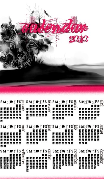 calendar 2010 one page