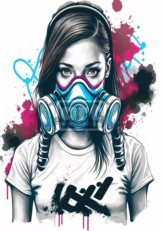 Graffiti spray artist