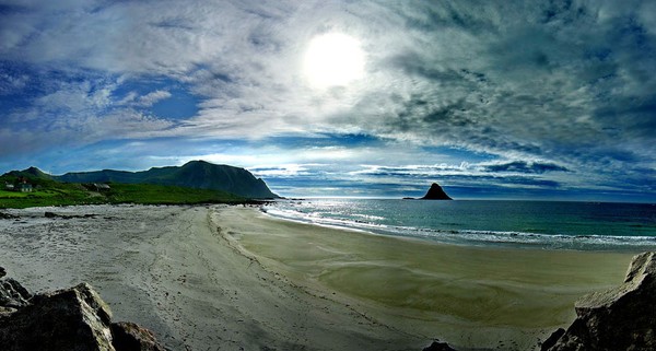 Costline of Bleik in North Norway