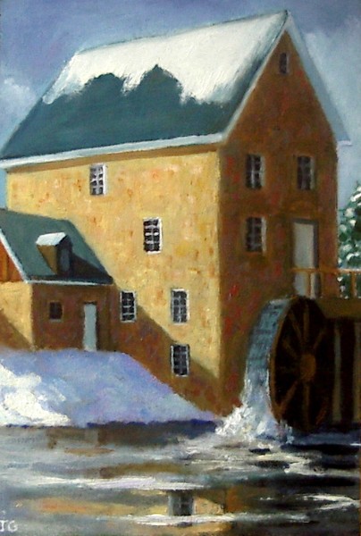 Winter Afternoon at the Old Grist Mill