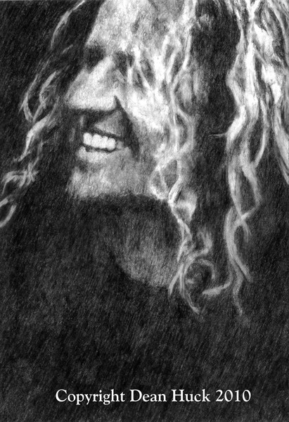 Sammy Hagar in graphite by Dean Huck