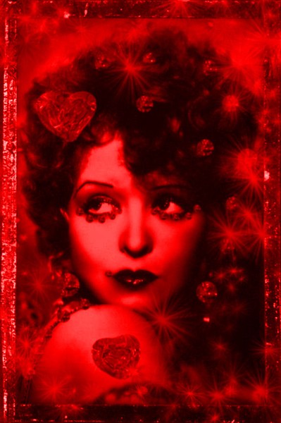 clara bow in red 