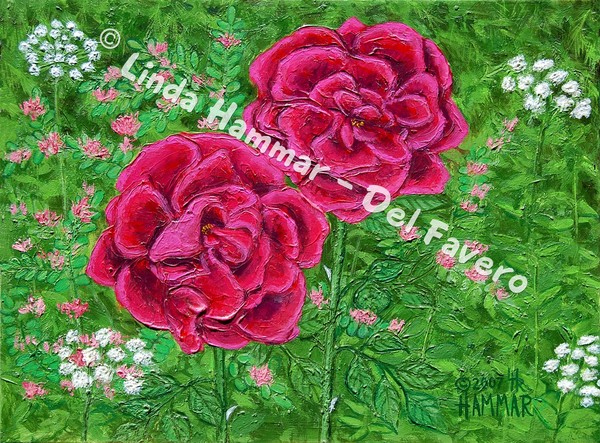 Two Red Roses Painting