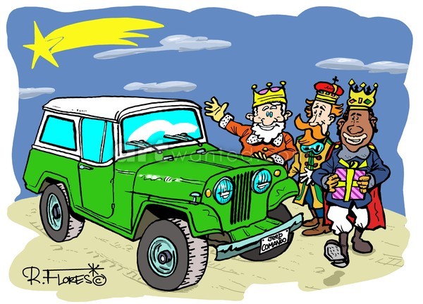 The Wise Men come in a 4x4!