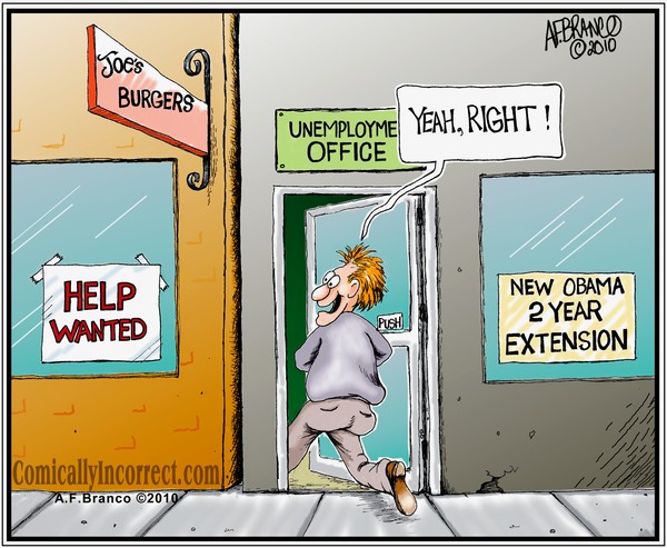 Two Year Unemployment Extension (Cartoon)